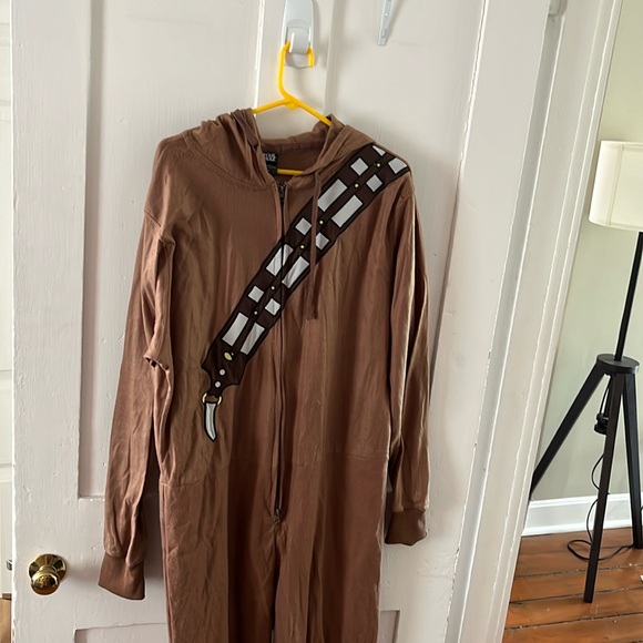 Chewbacca Onesie Mens Xl Star Wars Chewbacca Adult Jumpsuit Costume Star Wars Costume
